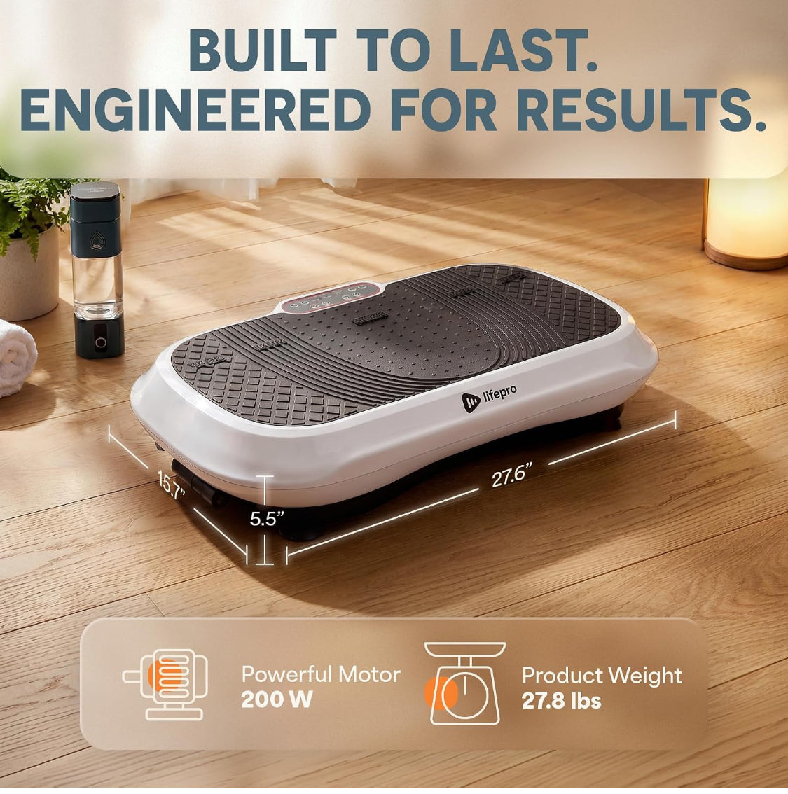 New Other Lifepro Waver Vibration Plate Exercise Machine With 99 Speeds, White