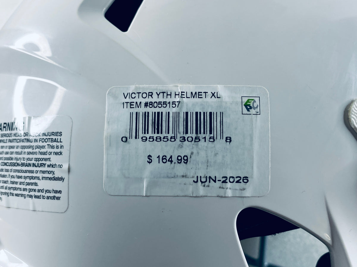 New Other Riddell Victor Youth Football Helmet Size XL, White