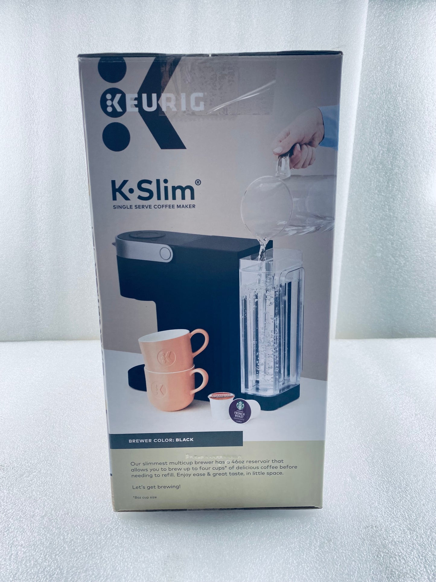 New Open Box Keurig K-Slim Single Serve Coffee Maker, Black