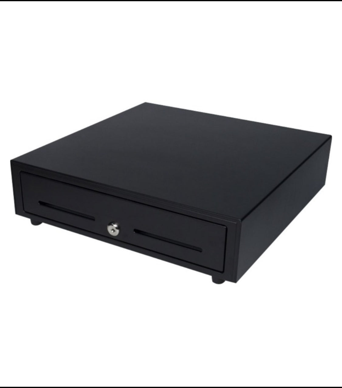 star Microincs 16” Stainless Steel Cash Drawer With Key, Black