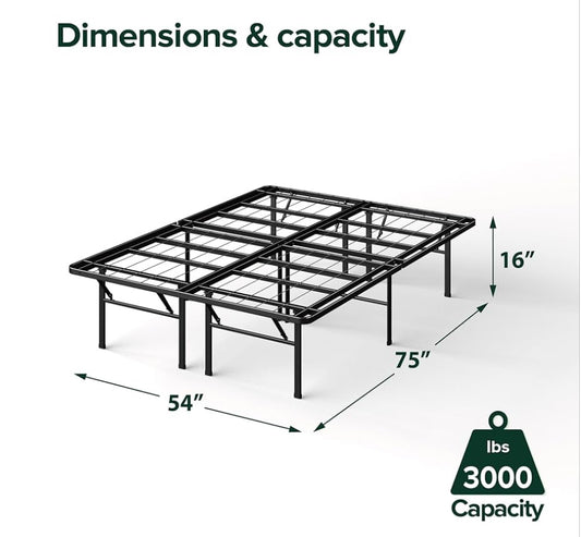New Other Zinus 16” Full Size SmartBase Deluxe Mattress Foundation Platform Bed
