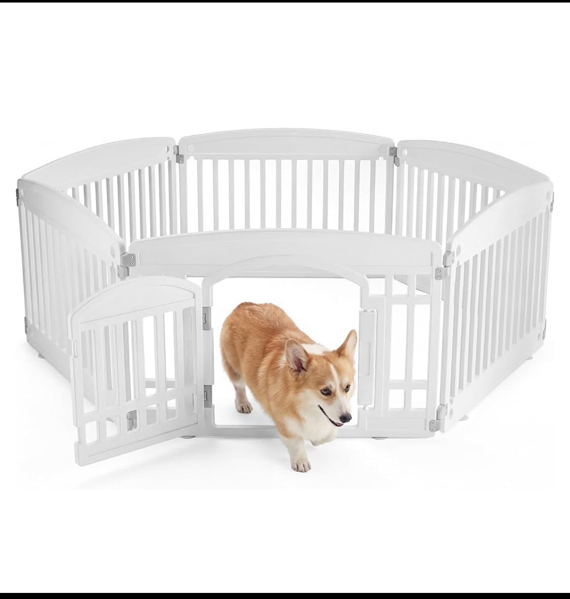 New Other NEWBULIG 6 Panel 24” Plastic In/Outdoor Dog Playpen W/ Secure Locking