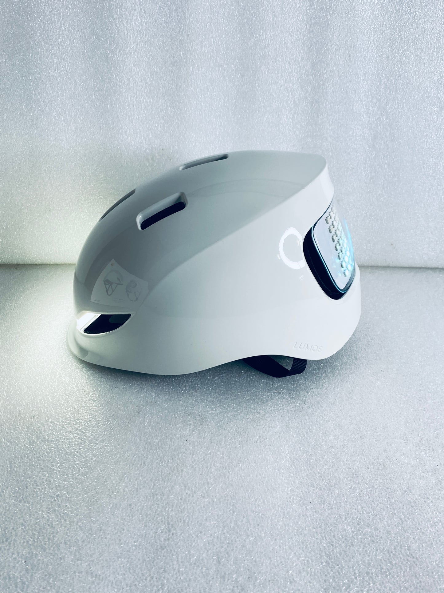 New Other Lumos Matrix Size M/L Bluetooth Jet White Smart Helmet With Remote