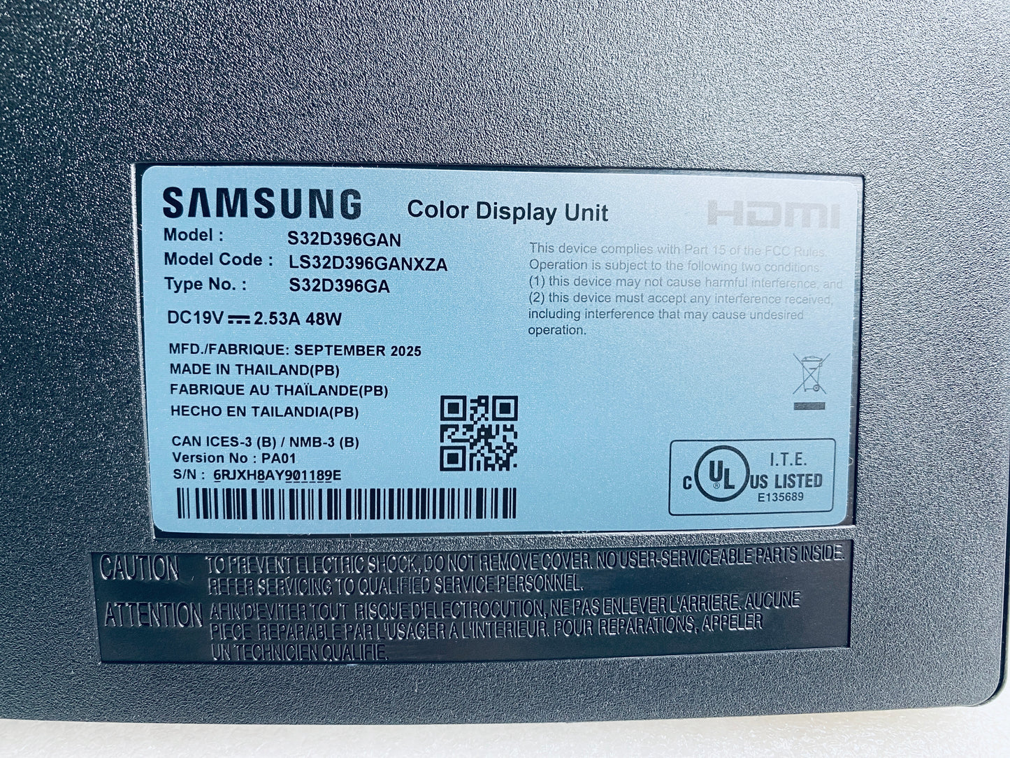 New Open Box Samsung 32” S3 FHD 100Hz Curved Gaming Monitor W/ Built-in Speakers
