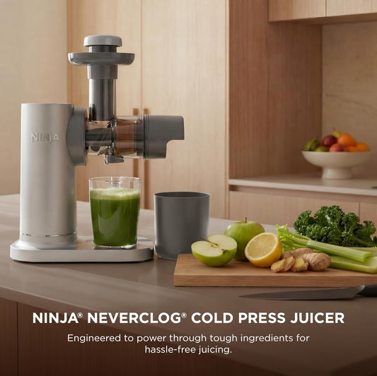 New Other Ninja NeverClog Cold Press Juicer W/ High-Torque & Total Pulp Control
