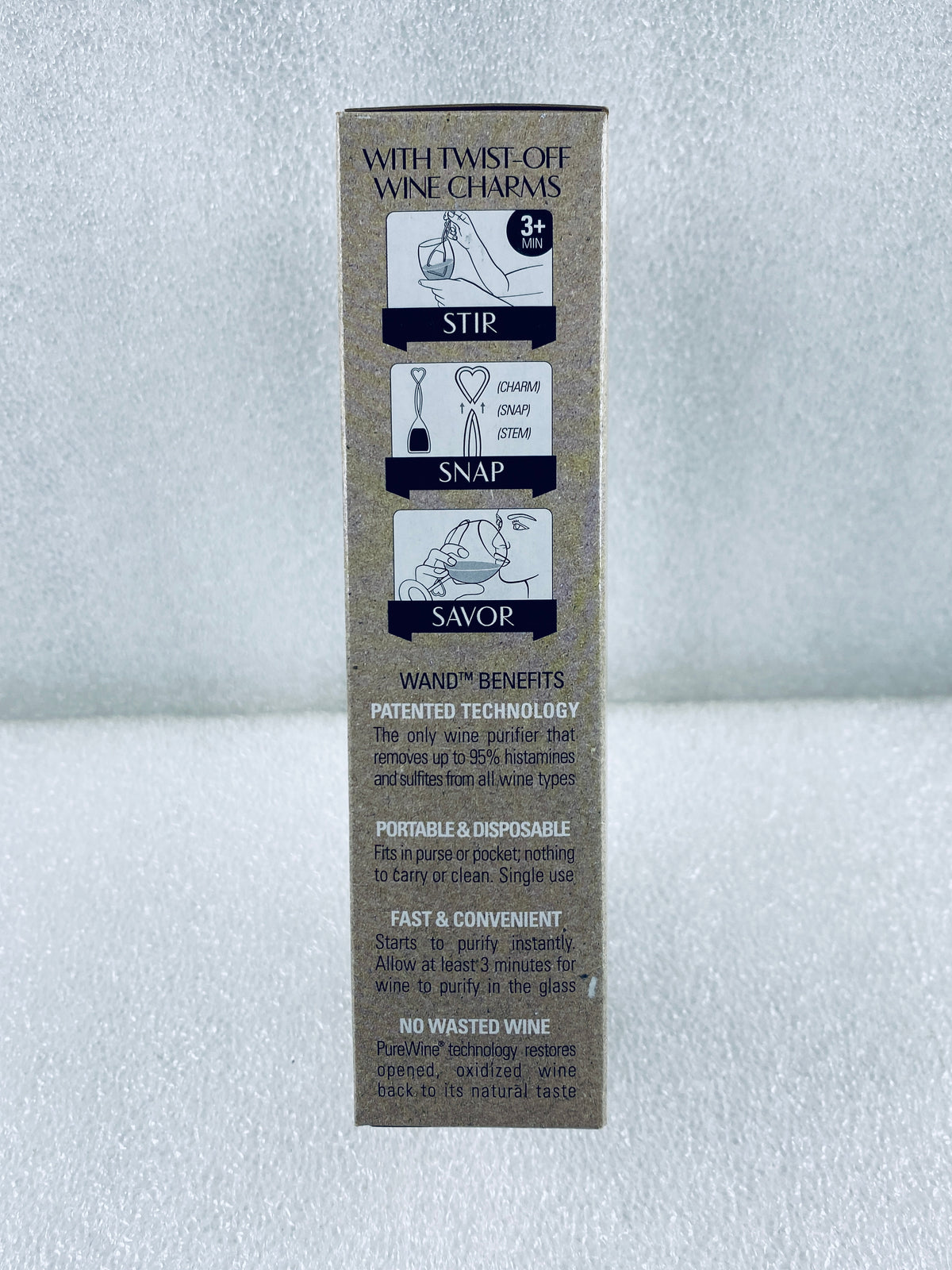 Set Of 8 - New PureWine The Wand ECO-FRIENDLY Wine Purifier 8-Pack, White