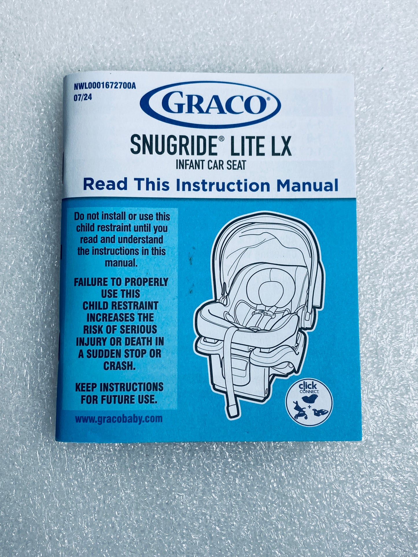 New Other Graco SnugRide Lite LX Infant Rear-Facing Car Seat For Babies 4–30 lbs