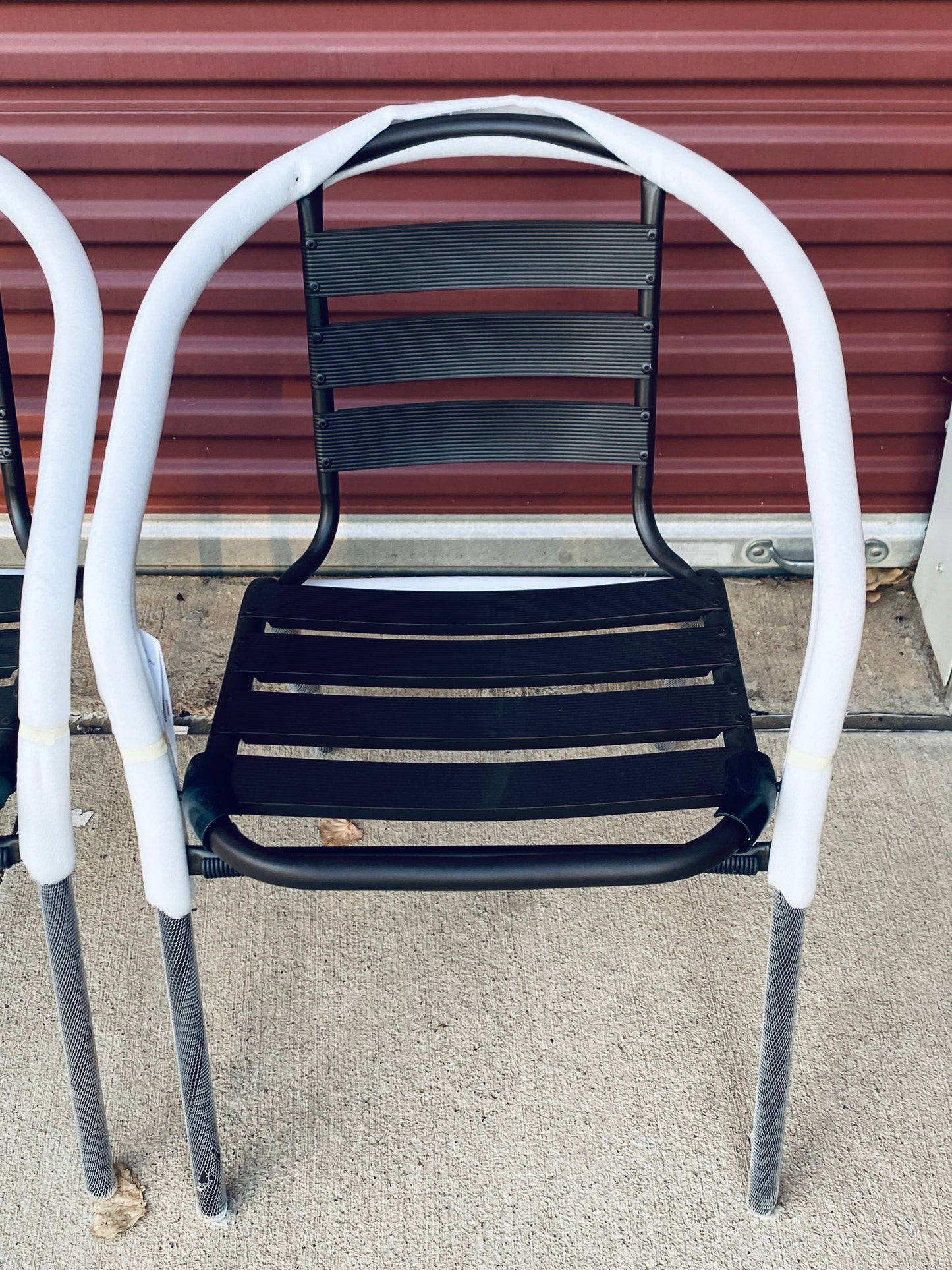 Set Of 4-New Other Flash Furniture Lila Bronze Metal Restaurant Stackable Chairs