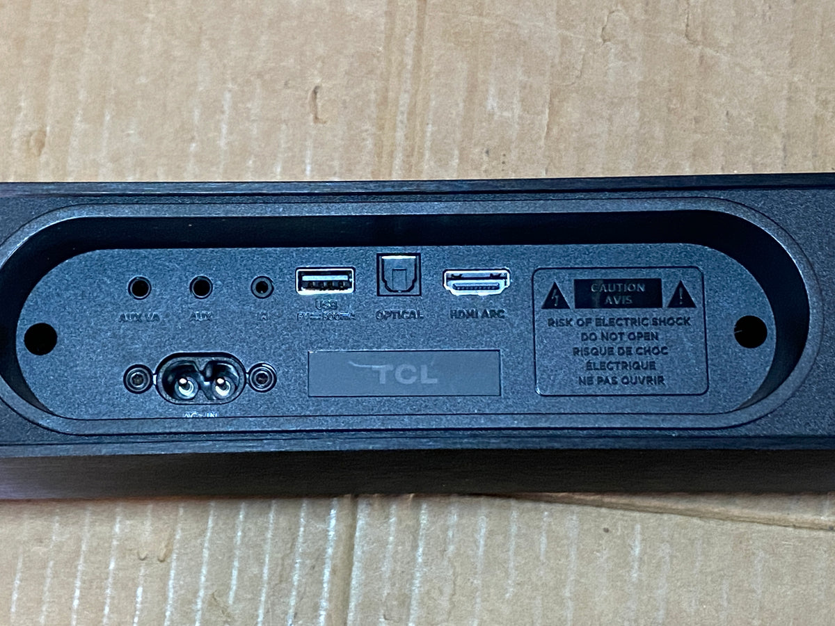 New Other TCL 2.1 Bluetooth Sound Bar With Wireless Subwoofer, Black