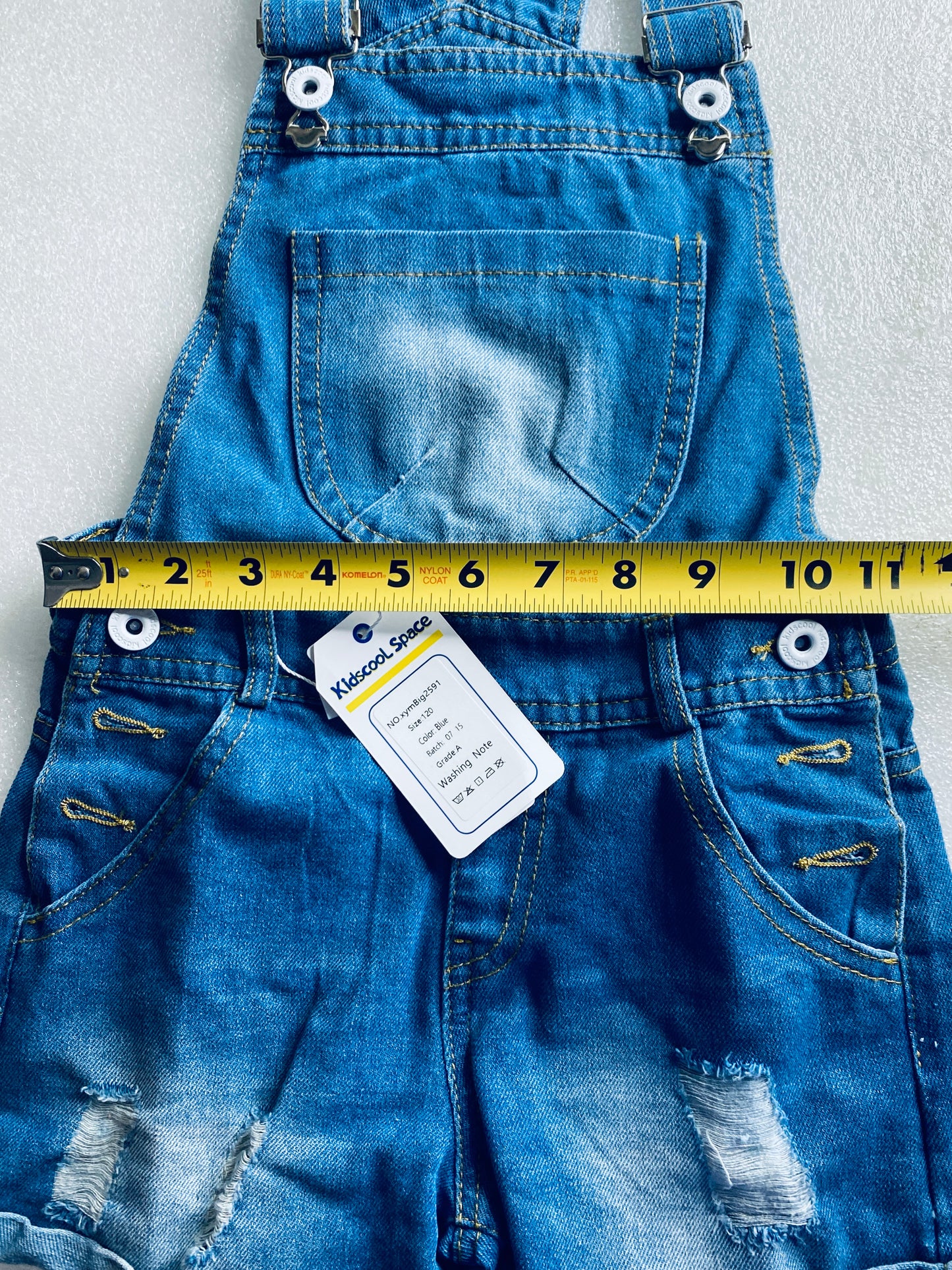 New Kidscool Space Size 6 Overall Denim, Blue