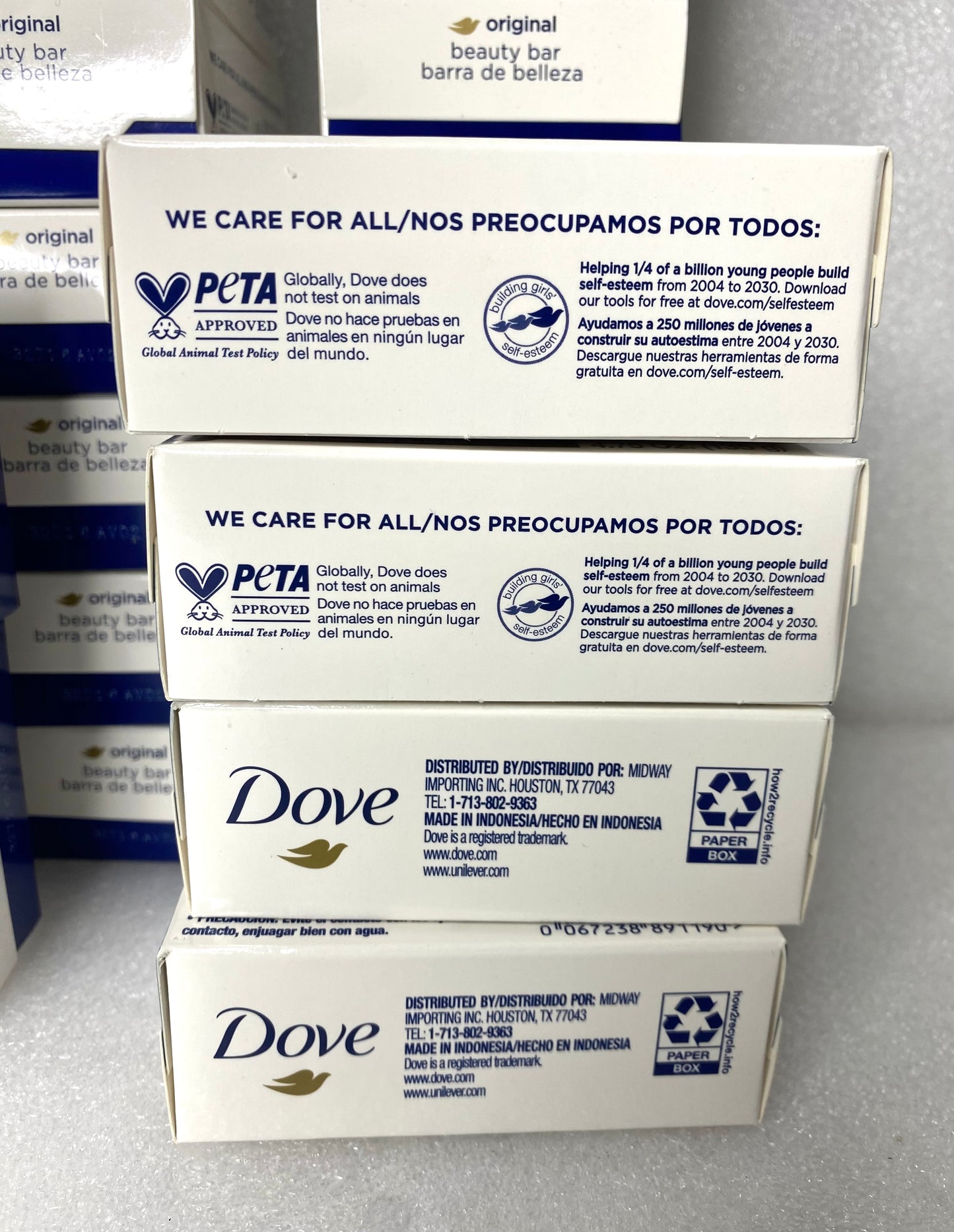 Lot Of 48 - New Dove Original Beauty Bar With Deep Moisture Soap, 4.75 oz Each