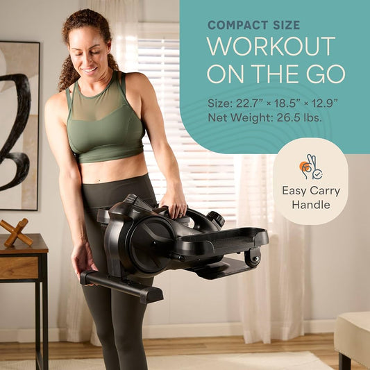 New Other Lifepro Flexstride Under Desk Black Elliptical With Carrying Handle