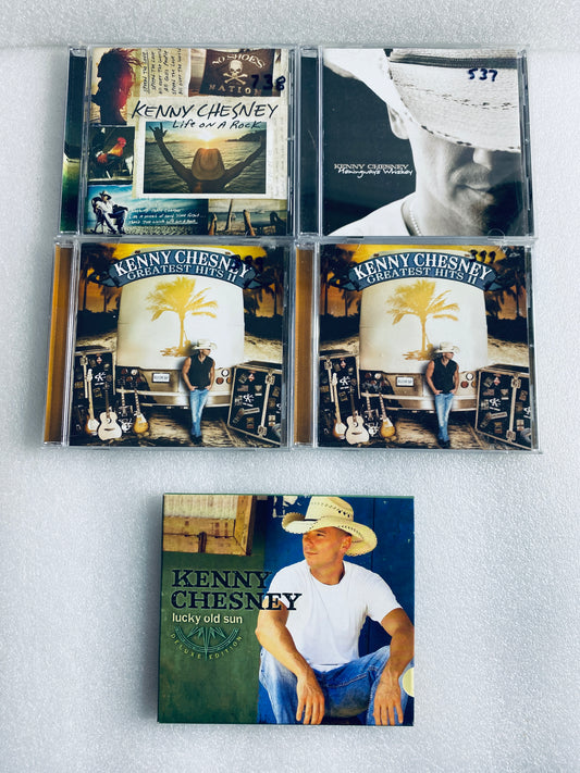 lot Of 5 - Kenny Chesney Music CDs