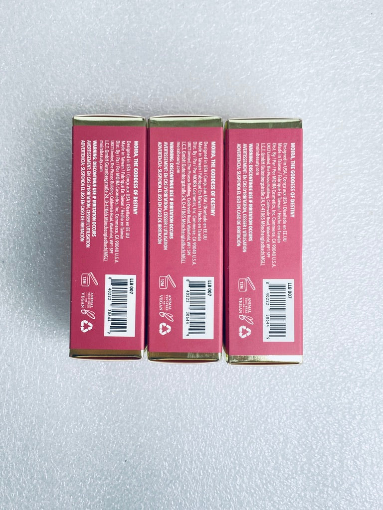Lot Of 3-New Moira Love Steady Liquid Blush Radiant Finish 07 Trust 0.17 oz Each