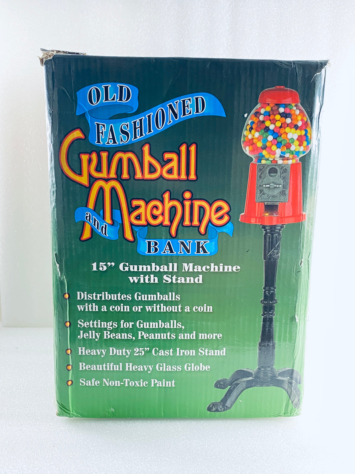 New Other Great Northern 15" Popcorn Gumball Machine With Stand & Coin Bank, Red