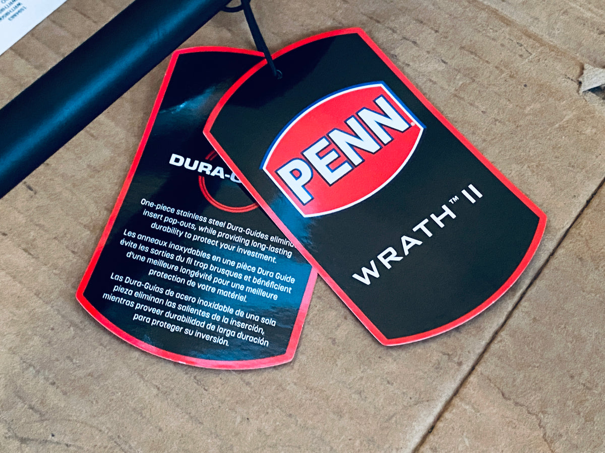 New Other PENN Wrath II 8' 2Pc Medium Heavy Spinning Reel Combo, Black