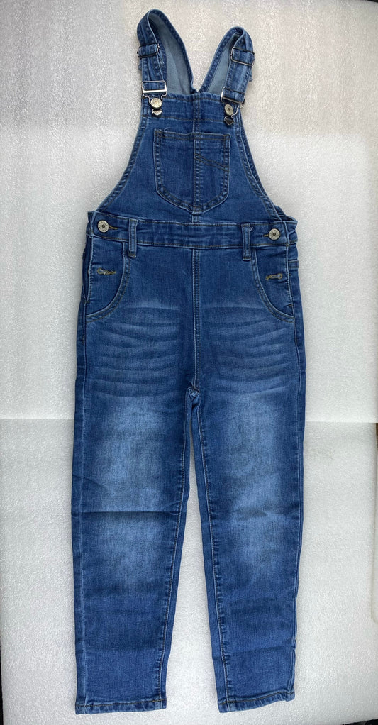 New Kidscool Space Size 8 Overall Denim, Deep Blue