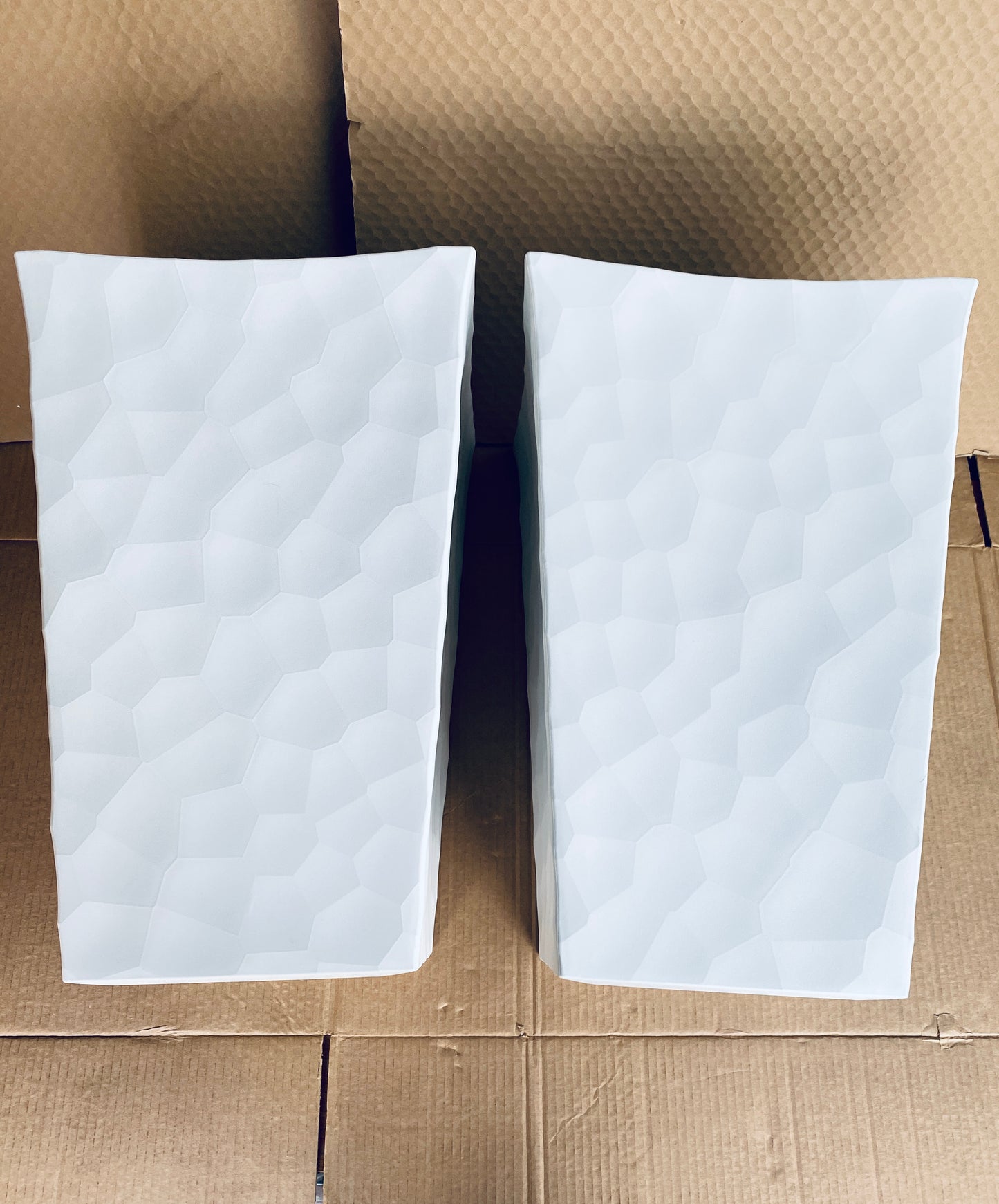 Set Of 2 - New Other Keter 26.4” Tall Stone Outdoor Flower Pots With Stone‑Look