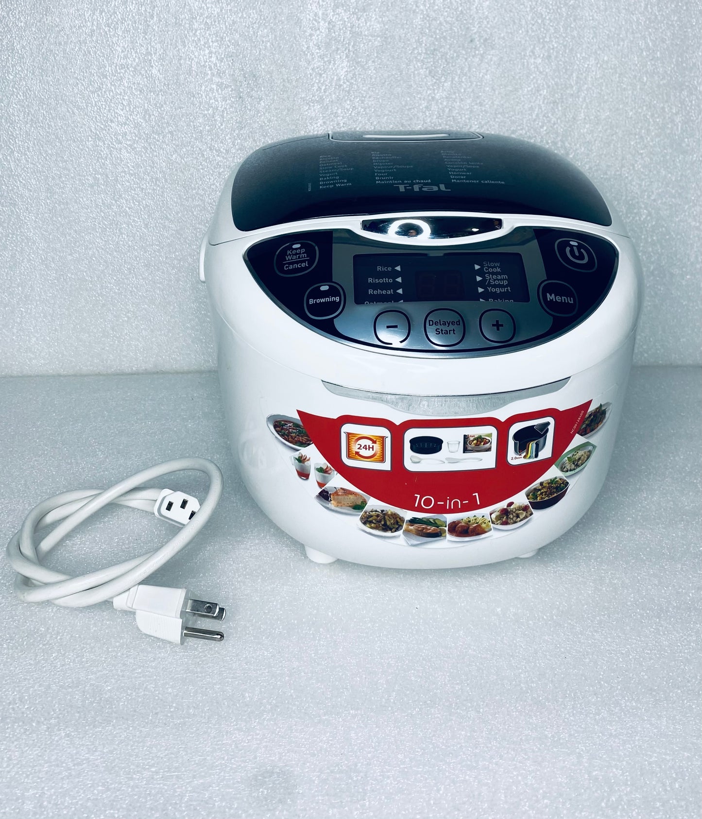 T-Fal 10 Cup 750W Rice & Multi-Cooker, White