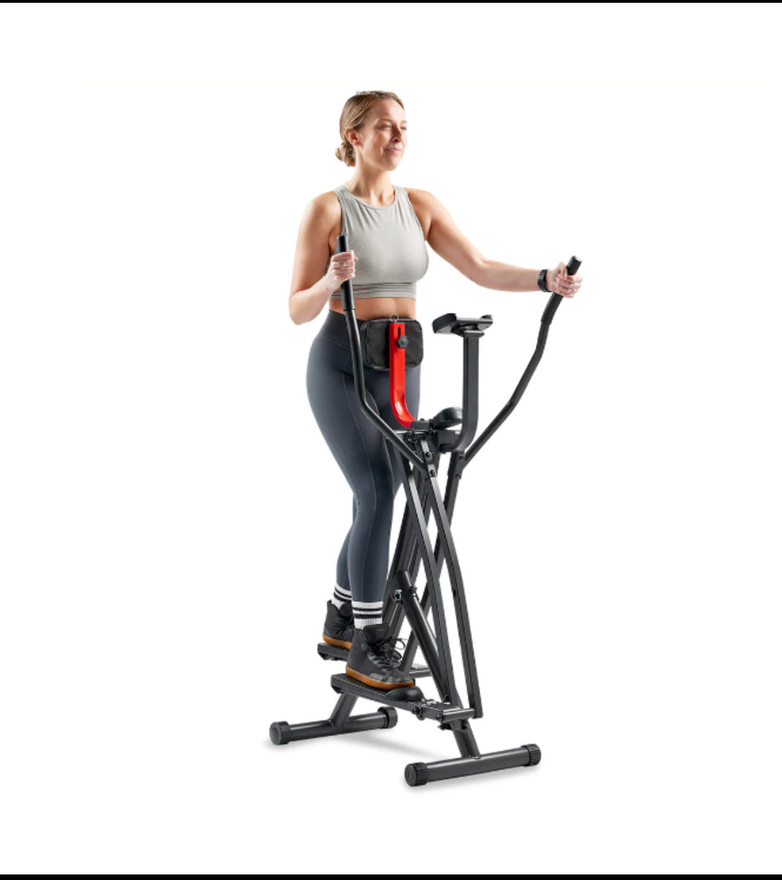 New Other Sunny Health & Fitness Air Walk Trainer Elliptical Glider W/ Bluetooth