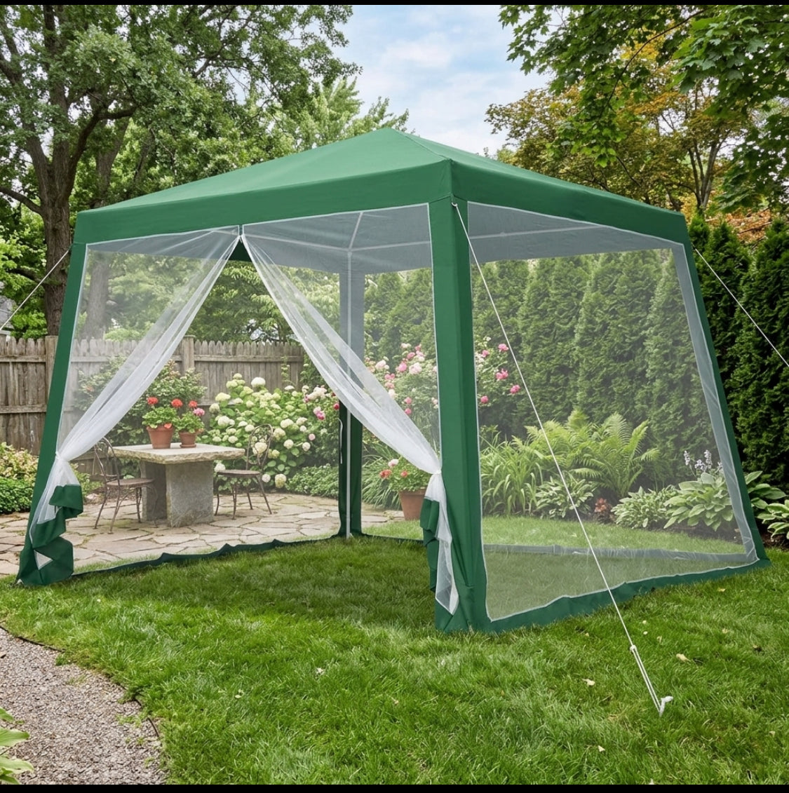 New Other Garvee 10'x10' Canopy Tent With Mosquito Net Walls, Green