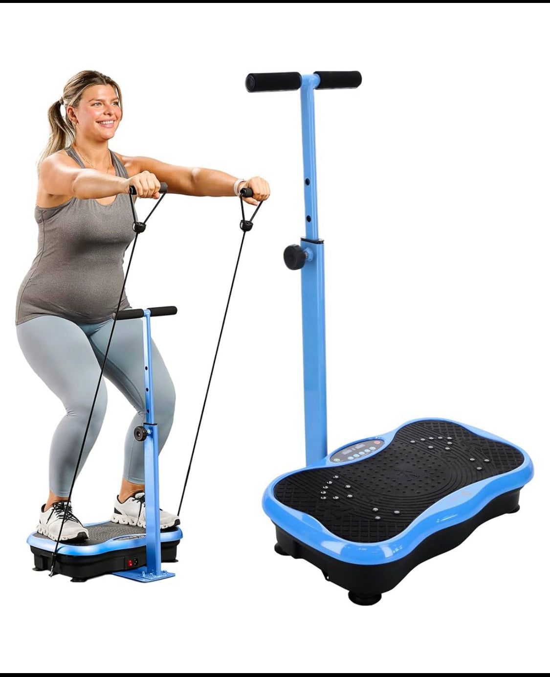 New Other Lifepro TrimLite Vibration Exercise Plate With Handle & Bluetooth