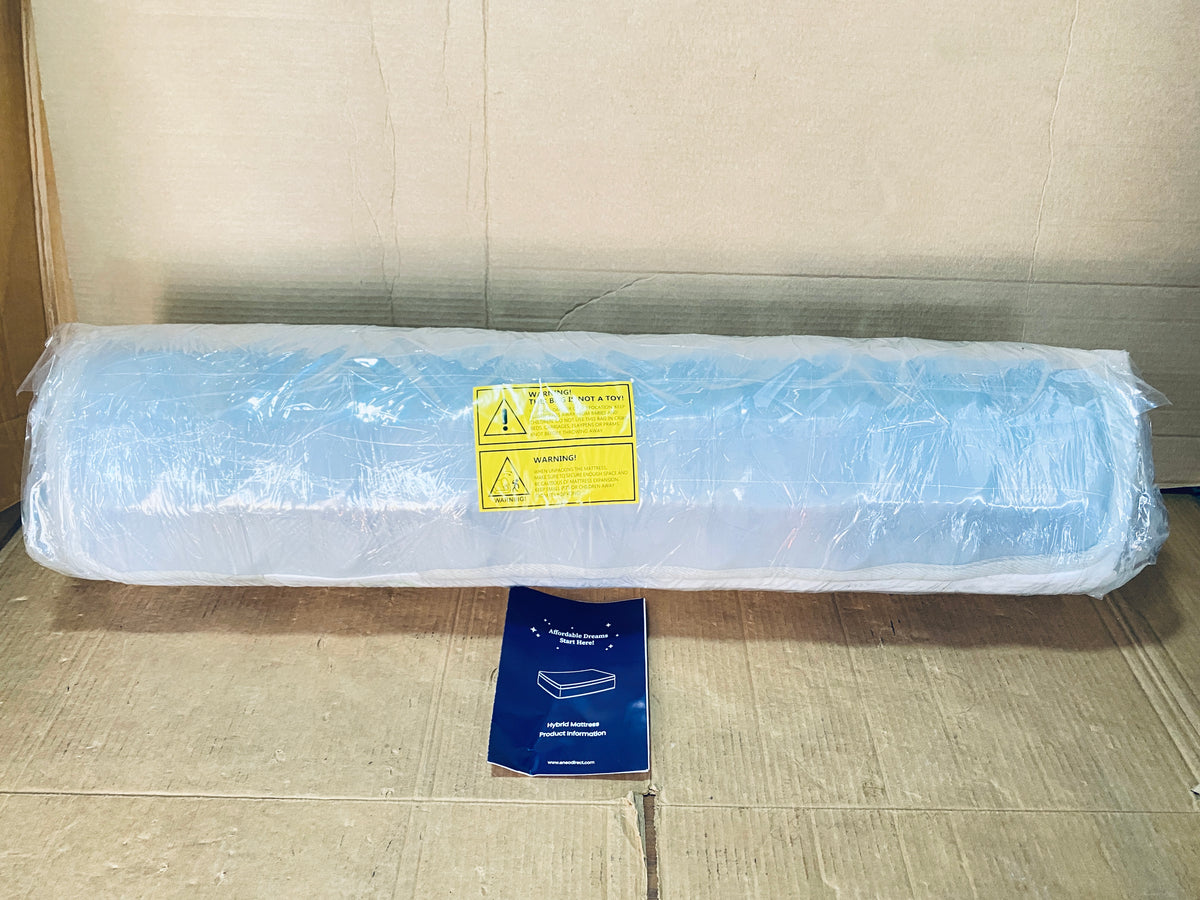 New Open Box Neo Sleep Twin 6” Cool Hybrid Mattress W/ Innerspring Coil Support
