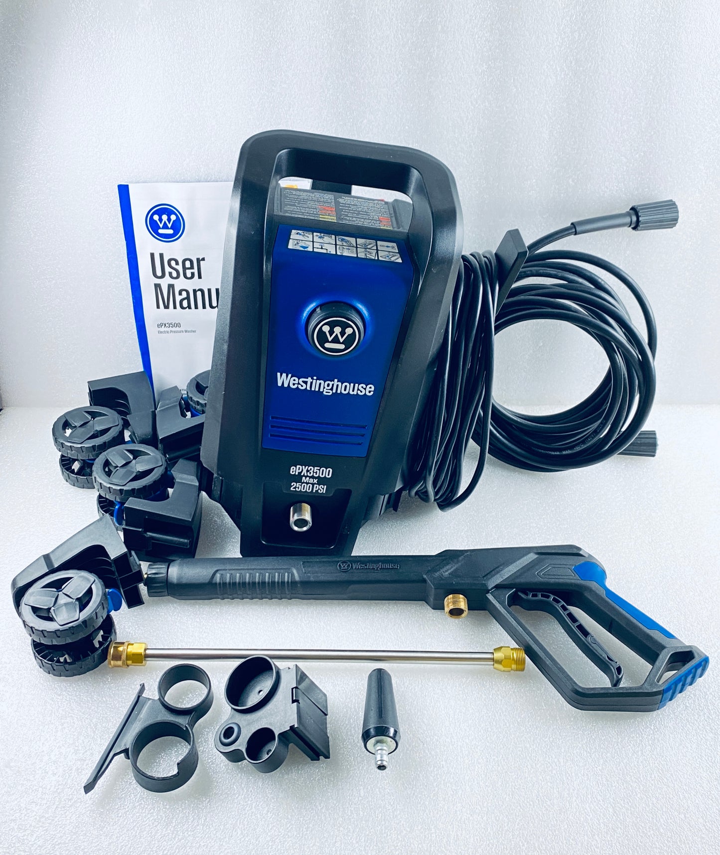 Westinghouse 2500PSI Max & 1.76GPM Max Electric Pressure Washer W/ Wheels