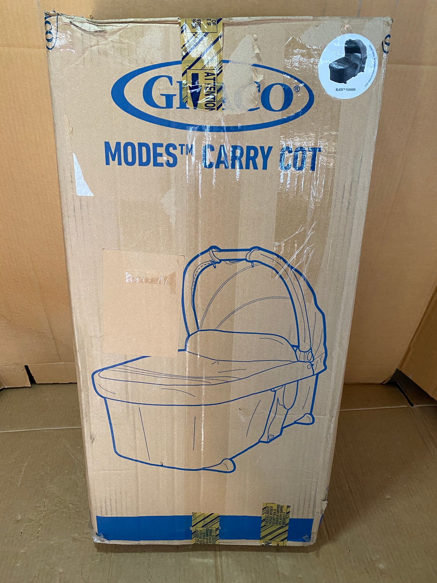 New Open Box Graco Modes Foldable Carry Cot/Canopy/Bassinet, Black