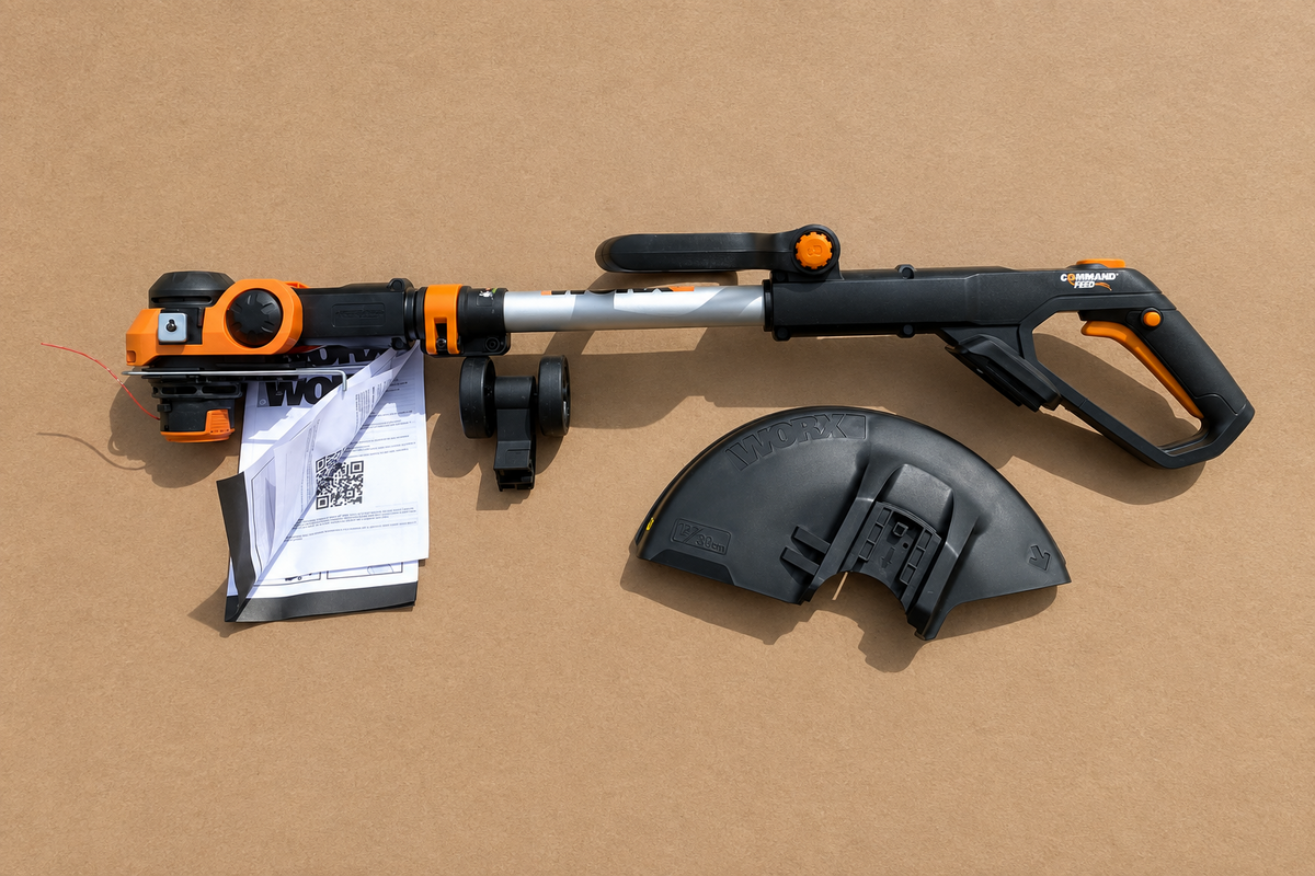 New Worx 20V 12" 2-in-1 Cordless String Trimmer & Electric Lawn Edger, WG163.9