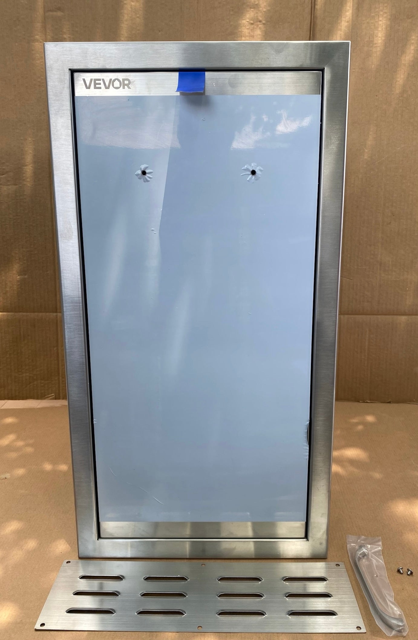New VEVOR Pull Out Drawer Trash Bin With Sliding Rails In Stainless Steel