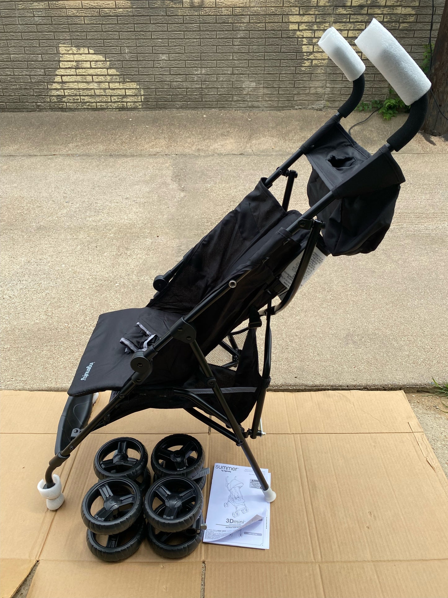 New Other Summer By Ingenuity 3D 44" Tall Mini Convenience Stroller, Black