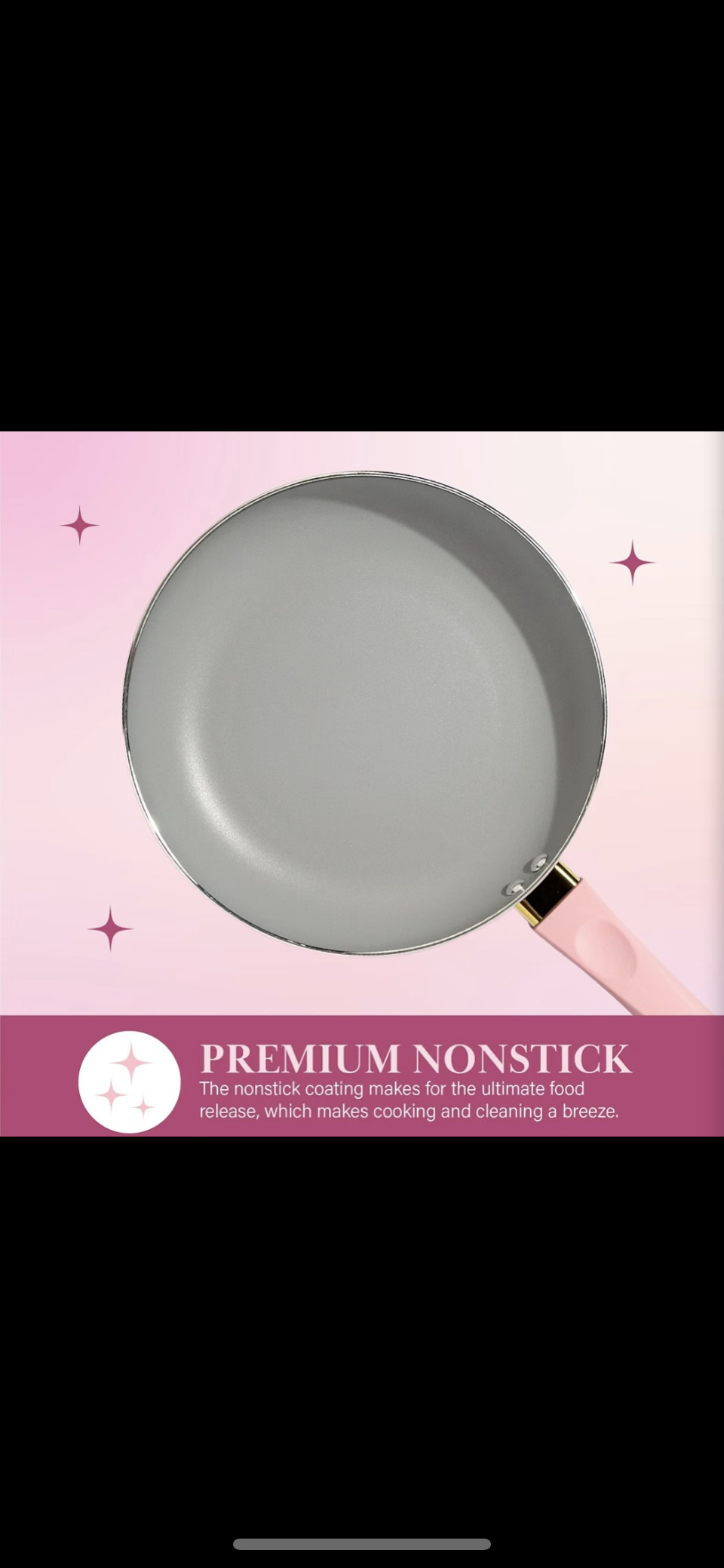 New Other Paris Hilton 12-Pc Pink Epic Nonstick Pots & Pans Cookware Set W/Lids
