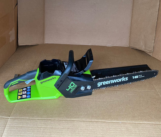 Greenworks Cordless 16” 400mm 40Volt Brushless Chainsaw CSF404