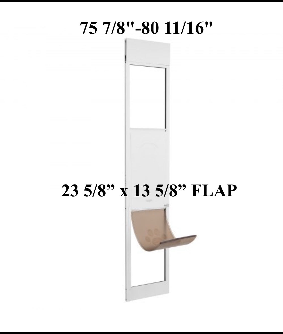 New Other VEVOR Dog Door For Sliding Glass Door W/ 75 7/8"-80 11/16" Height