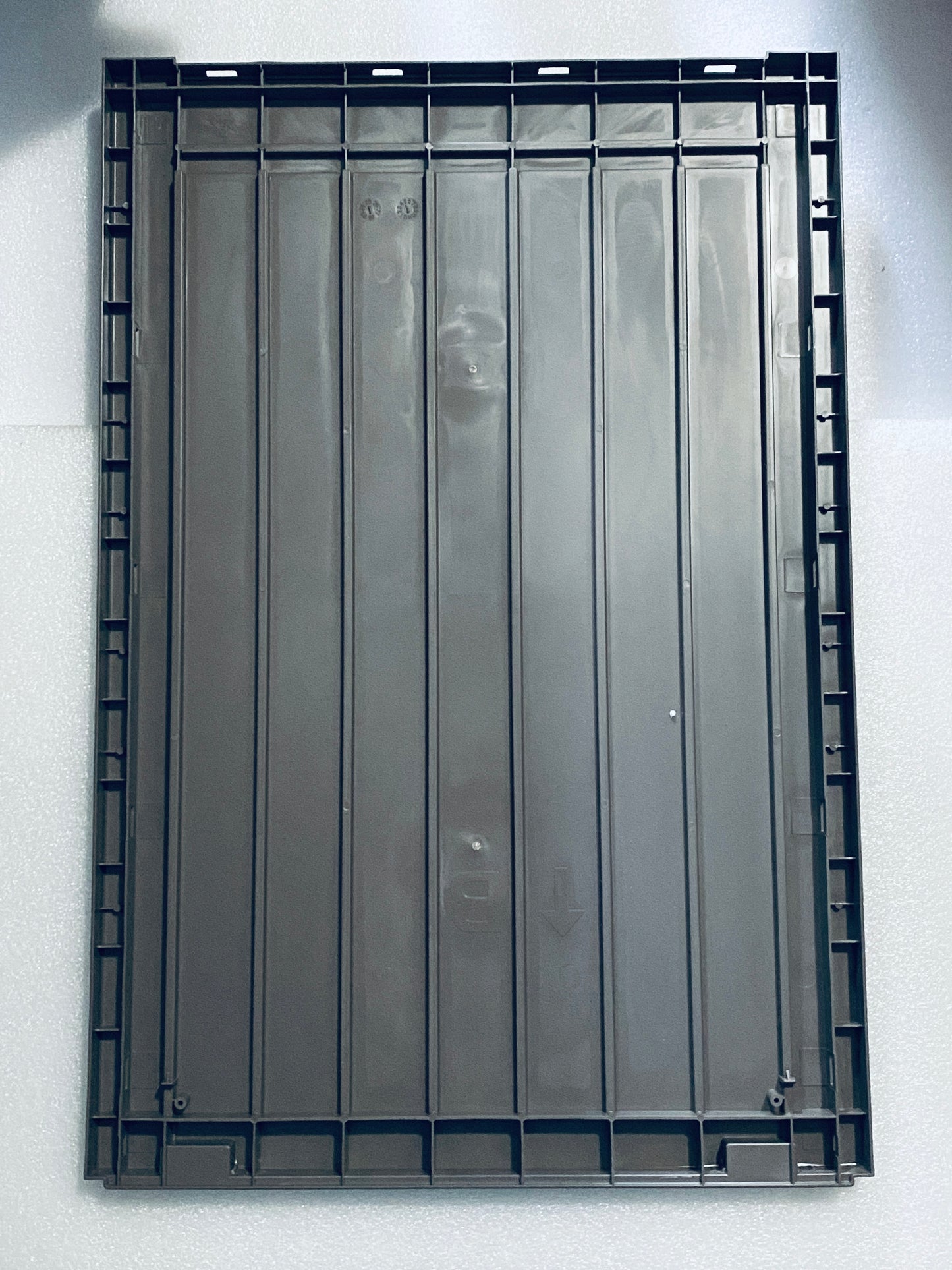 New Open Box LHBGO Outdoor 48 Gallon Lockable Package Delivery Box W/ Sign, Grey