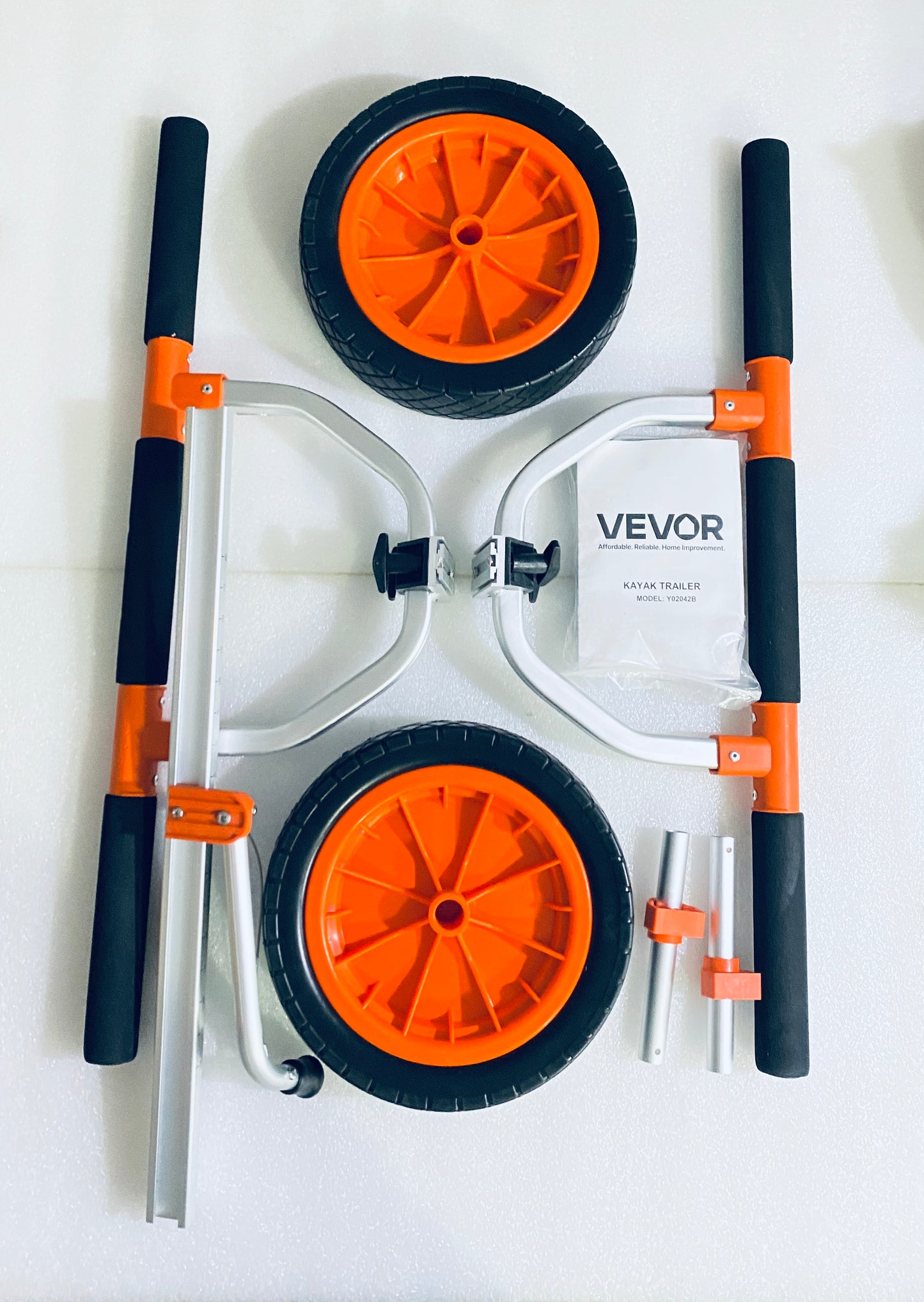 New Other VEVOR Heavy Duty 450lb Load Capacity Kayak Cart With 12'' Solid Tires