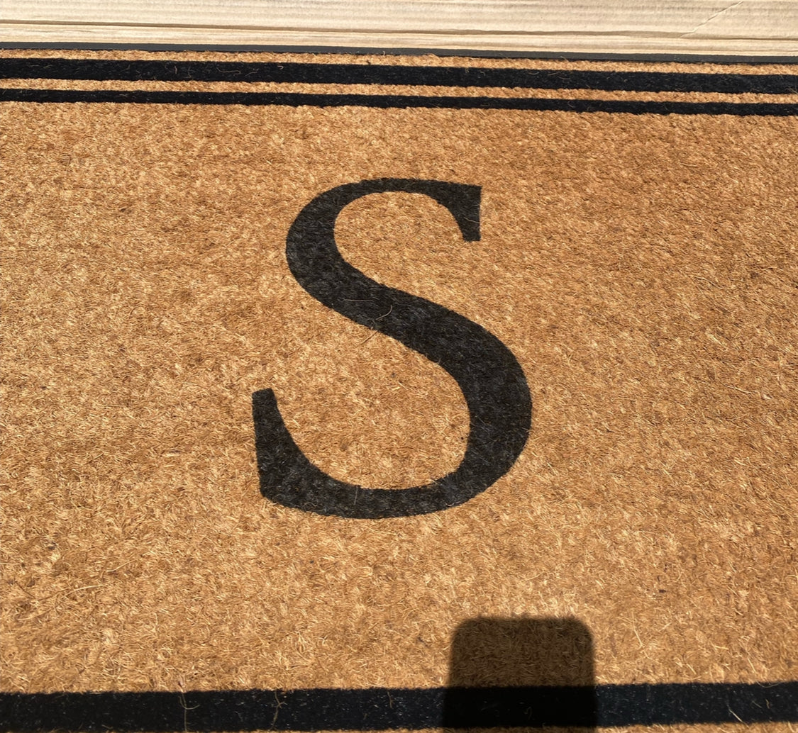 New Other A1HC 30”x48” Coir Double Border Monogrammed Outdoor Non-Slip Door Mat