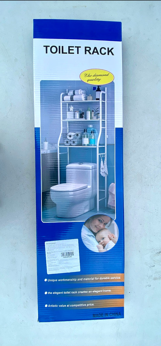 New 3 Tier Over The Toilet Storage Rack Shelf Bathroom Organizer, White