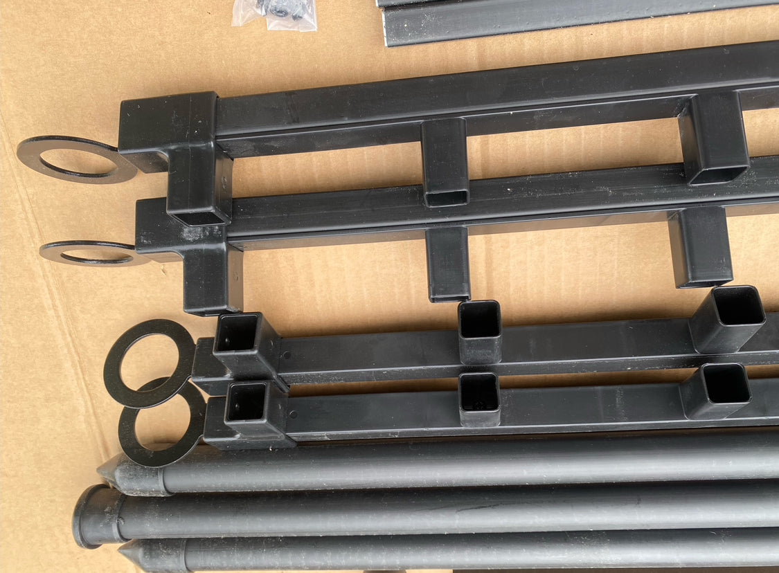 New Other Zippity 35” H x 42” W 2 Panel Poly-Steel Fence Kit For Pets, Black