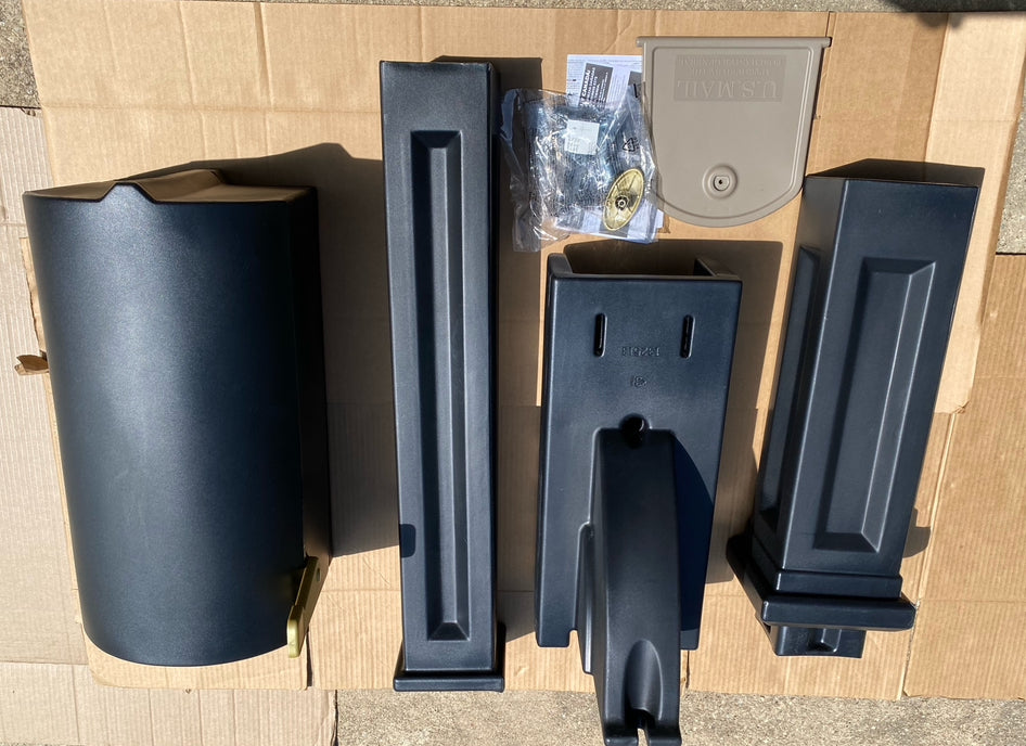 New Other Step2 Mailmaster Hudson Large Black Mailbox With Magnetic Door