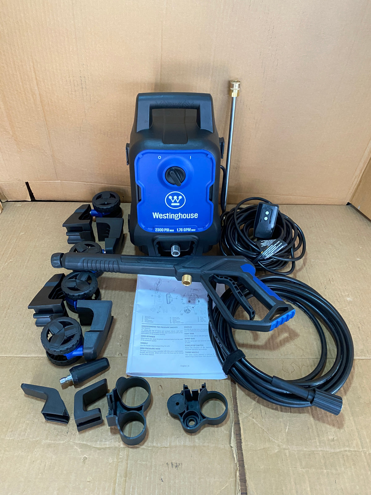 Westinghouse Electric Pressure Washer With 2300 PSI/1.76 GPM Max & 5-Nozzle Set