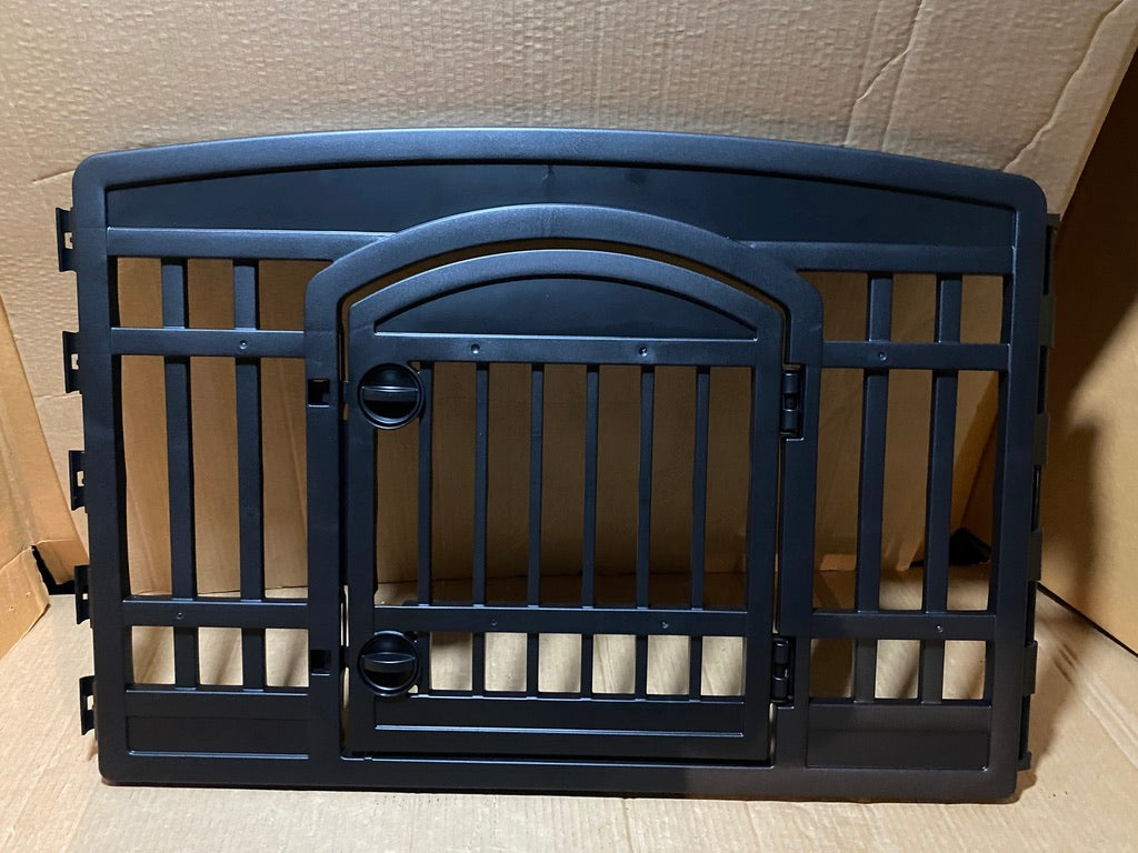 New Other IRIS USA 24” 8-Panel Pet Playpen Enclosure, Black
