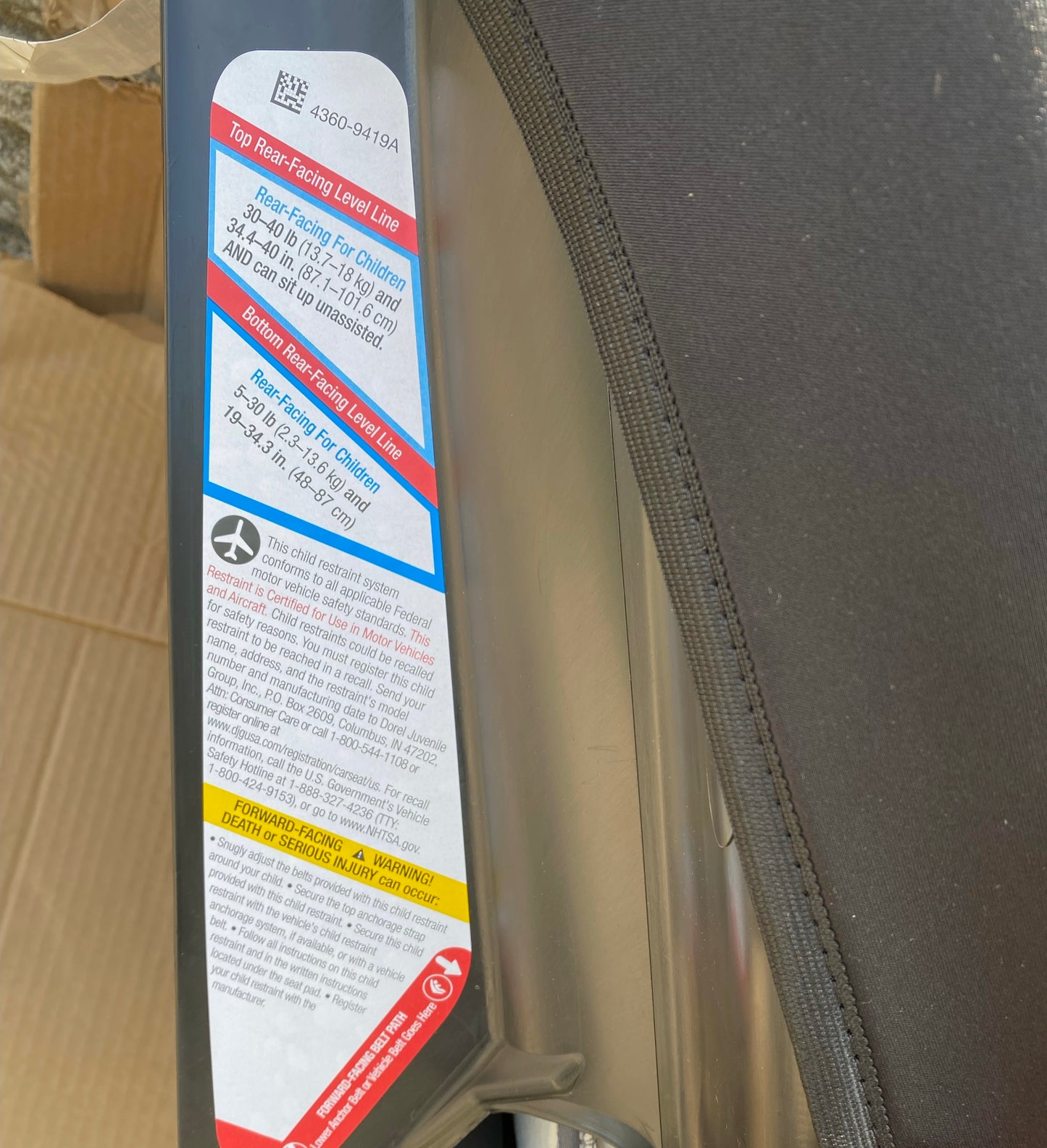 Like New Safety 1st Ellaris 3-in-1 Convertible Rear & Forward-Facing Car Seat