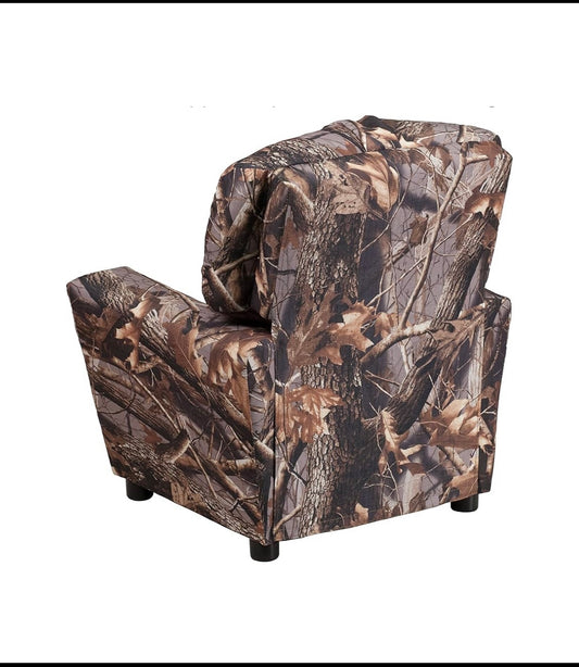New Open Box - Flash Furniture Chandler Kids Camouflage Recliner With Cup Holder