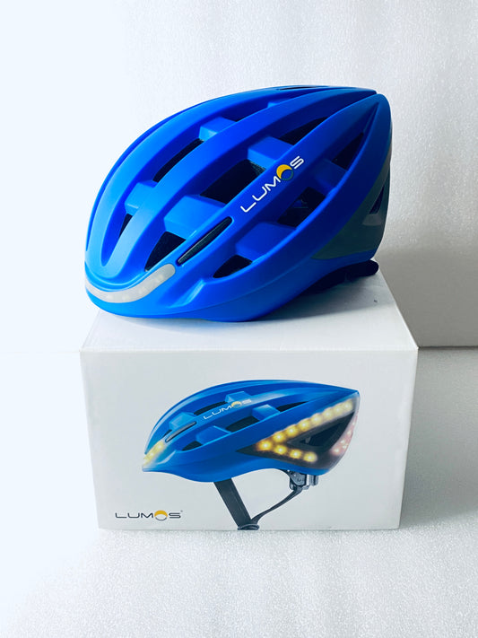 New Other-Lumos Kickstart M/L Bluetooth Blue Smart Bike Helmet With Remote