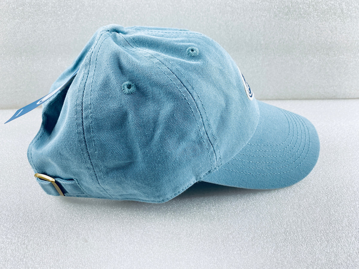 New Life Is Good Adult Unisex Vintage Smokey Blue Oval Chill Cap, Size OS