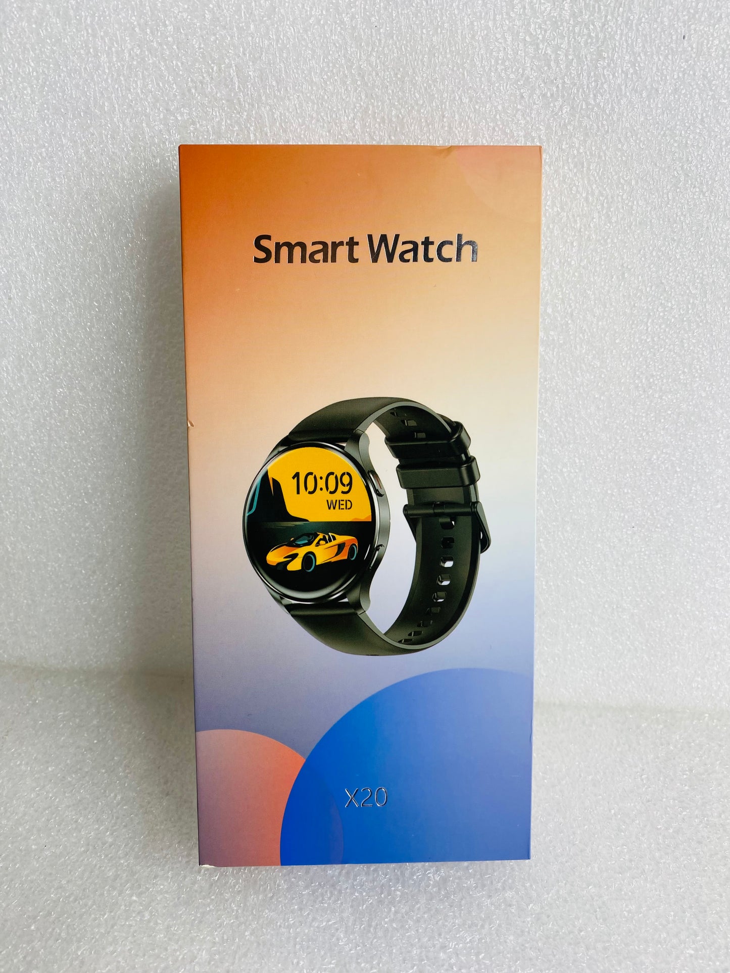 New Blackview X20 1.43" AMOLED Display 380mAh Battery Fitness Smart Watch, Black