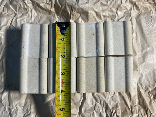 Lot Of 8 - Kiln Approx. 2" Tall x 1 1/2" Wide Squared End Posts