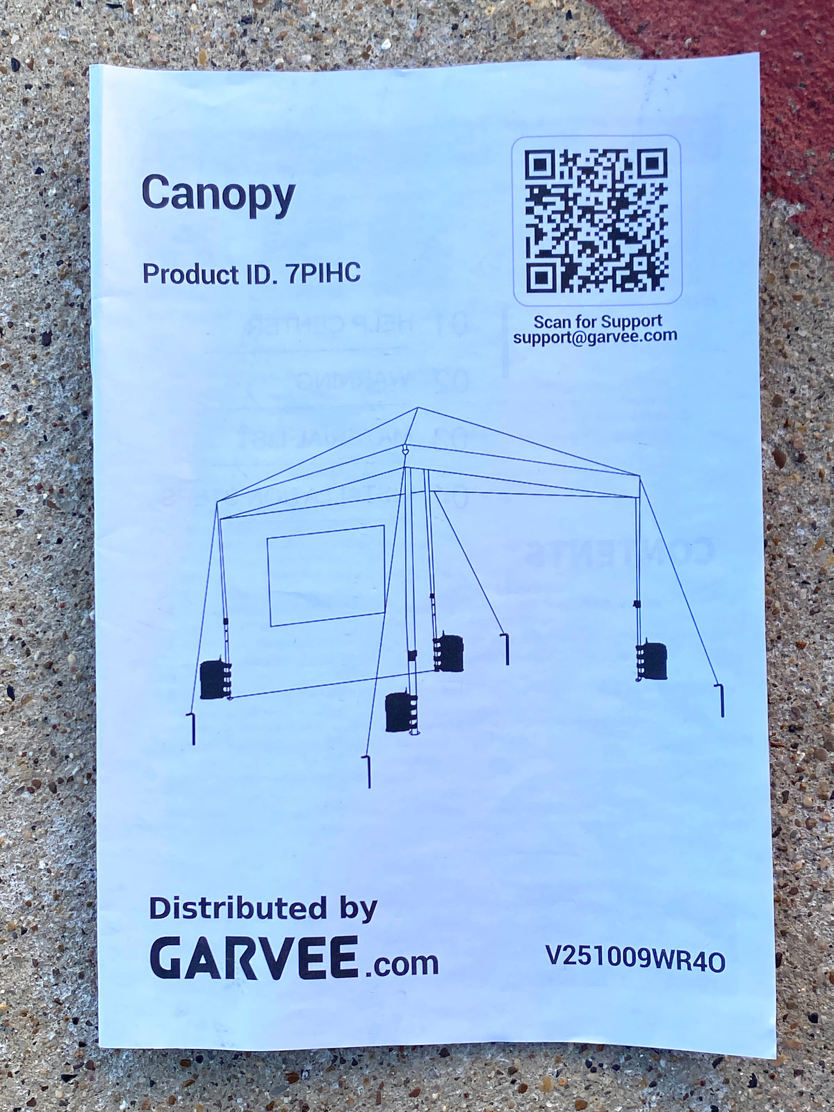 New Other Garvee 10'x10' Pop-Up Canopy Tent With Sidewall, Stakes & Ropes White